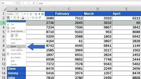 delete even rows in excel.